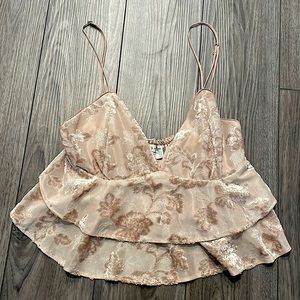 Dress Forum Los Angeles Floral Crop Top - Medium